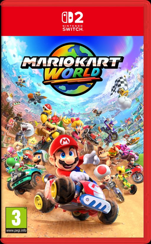 Cover art for Mario Kart World 